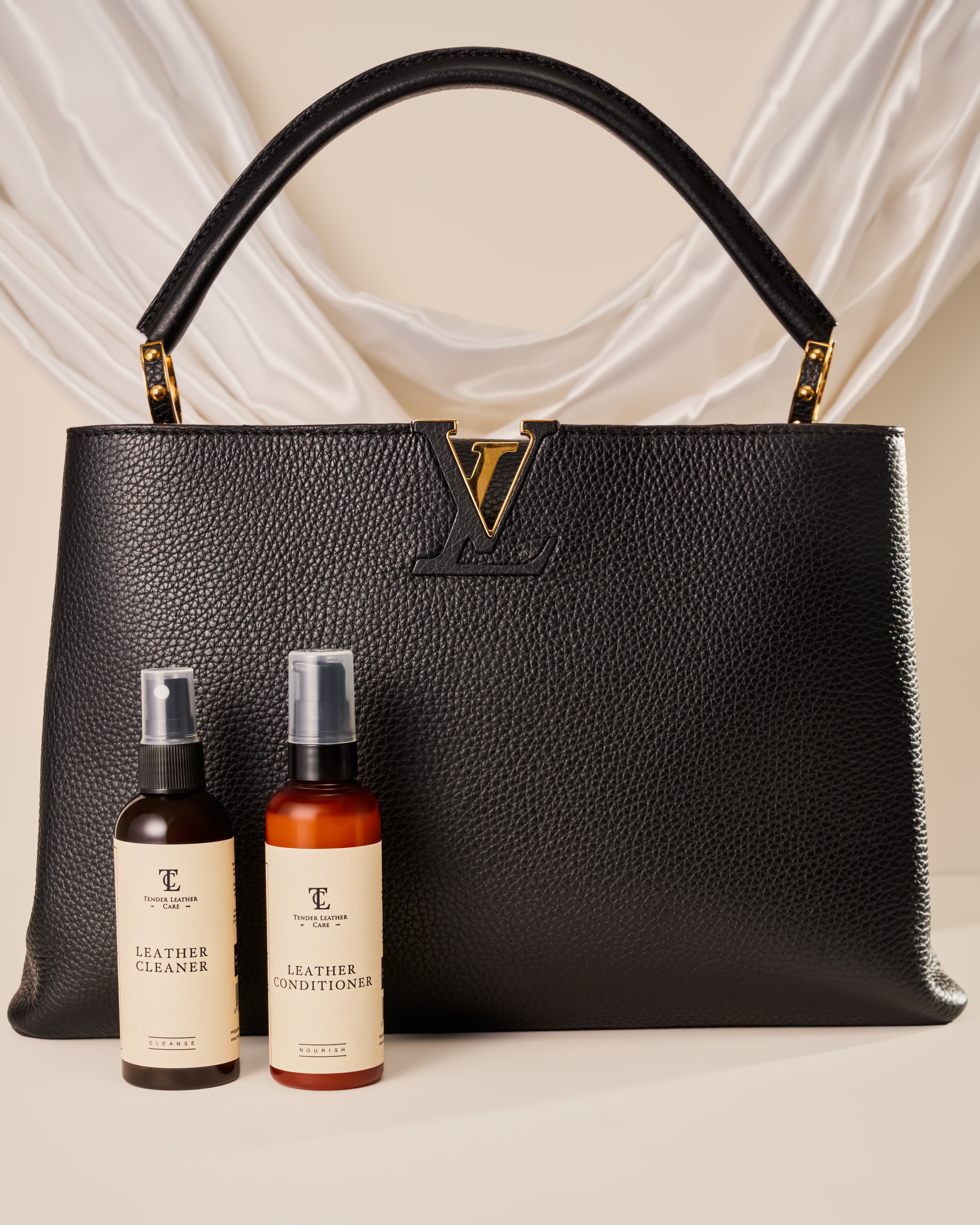 Louis Vuitton Capucines with TLC Leather Cleaner and Conditioner